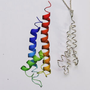 Kaliumkanal halsband i silver 925